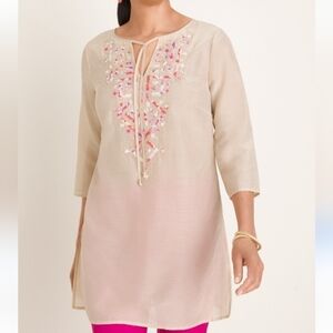 Chicos women's tan tunic top size (4)